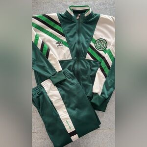 Celtic Football Club, Umbro Track Suit, Premiership League 90-92 Season, Medium